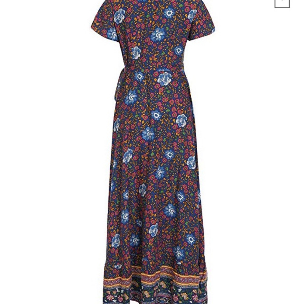*Last One* Sexy Boho Wrap Maxi Dress - Picture 5 of 7